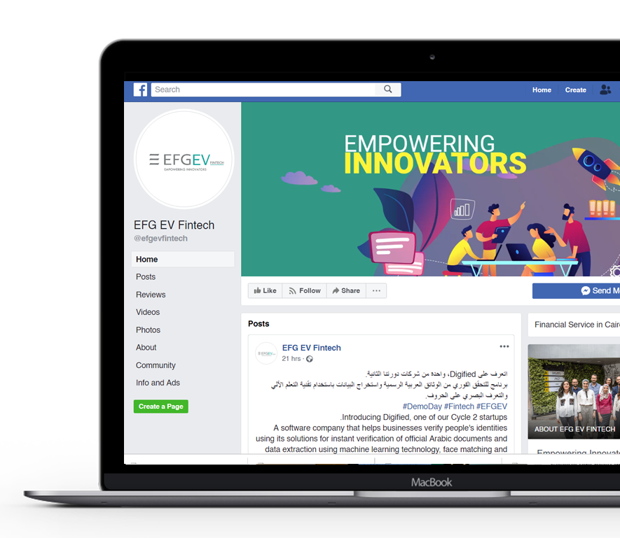 efg-ev-fintech-facebook-page-laptop-screenshot