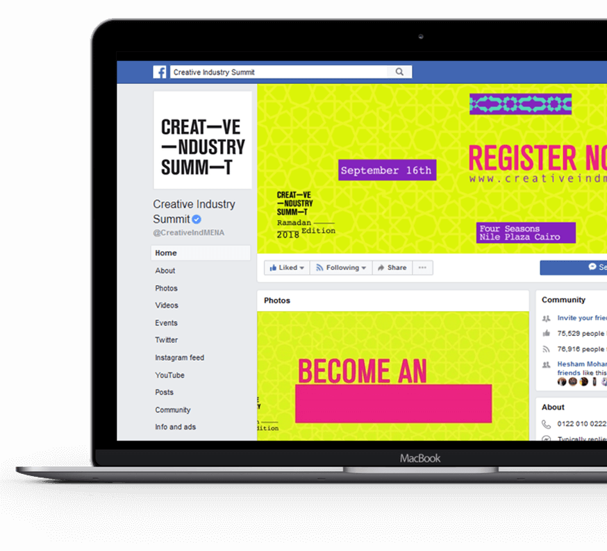 creative-industry-summit-facebook-page-screenshot
